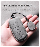 Car Remote Key Case Cover For Voyah Free Dream Phev i-Land 2024 Sheep Suede Key Case Shell Fob Protective Keychains Accessori