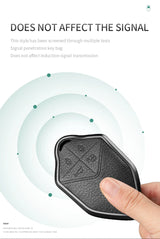 Metal and Leather Car Key Case Cover For Changan DEEPAL S7 SL03 2022 2023 2024 Car Key Case Protect Fob