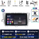 Android 15 Multimedia Navigation System for Toyota Prius 2009–2015