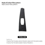 For BMW 3er F30 F31 F35 3GT F34 4e F32 F33 4er F36 Car Multimedia Panel Sticker Anti Scratch Carbon Fiber Interior Accessories