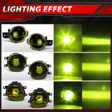 3.5in Yellow LED Fog Lights for Toyota Nissan Honda Car Interior Accessory MAGIC COLORM