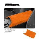 For BMW X3 G45 G48 (2025-) Car Armrest Box Center Console Lid Armrest Cover Accessories Suede Cover Sticker