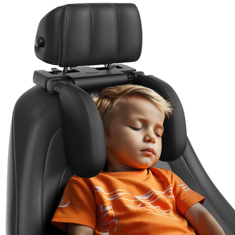 Car Headrest Pillow, Thickened Memory Foam Road Pal Headrest, Neck Support Pillow, 180° Adjustable Car Headrest, Travel Car S