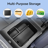 SMABEE for Leapmotor B10/B01 2025 2026 Central Armrest Storage Box Stowing Tidying Car Tray Organizer Accessories ABS Black C