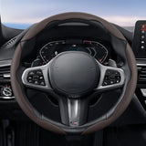 Universal Breathable Leather Steering Wheel Cover