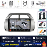 2K QLED Android Head Unit with CarPlay for Toyota RAV4 2000–2003
