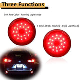 Red LED Bumper Reflectors Brake Lights for Toyota Car Interior Accessory iJDM