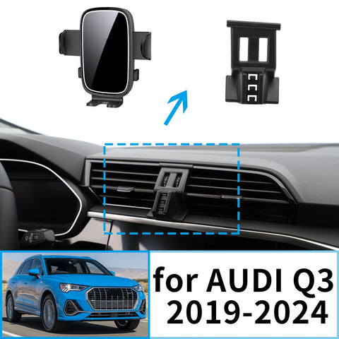Screen Mount Wireless Phone Charger for Audi Q3 2019–2024 Car Phone Holder CATUSIKI