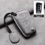 Sheep Suede Car Key Case Cover Shell for Various Toyota Models