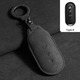 Suede Car Key Case Cover for Aito M9 2024 Car Key Protective Shell Accessories