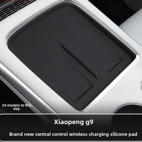 For XPENG Xiaopeng G9 2024 2025 Central Control Wireless Charging Silicone Pad Car Interior Accessory OEM