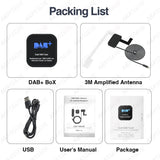 Dual DAB+ Tuner Box USB Adapter Universal Android