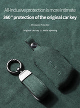 For Volkswagen Golf 8 MK8 ID.3 ID.4 ID.6 2020 2021 Formentor Tarraco Alcantara Car Key Case Cover Keychain Accessory