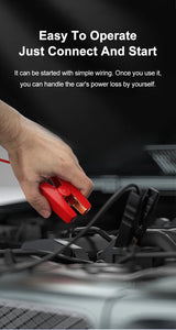 EAFC 12V Car Jump Starter Power Bank Portable Car Battery Booster Charger Starting Device Auto Emergency Start-up Lighting Ju