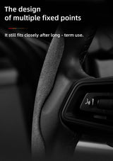 Anti-Slip Suede Steering Wheel Cover for Ram 1500