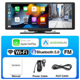 10inch Dashcam Wireless CarPlay Universal DVR