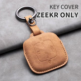 Car Key Cover For Zeekr 001 Leather Car Key protective cover For Zeekr 001 X 2021 2022 2023 Key Fob Cover OEM