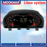 Carbon Fiber Digital Instrument Cluster for BMW 5 Series Android Head Unit Aotsr