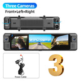 11.26" 4CH 1080P Mirror Dash Cam Universal