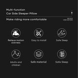 Car Headrest Pillow, Thickened Memory Foam Road Pal Headrest, Neck Support Pillow, 180° Adjustable Car Headrest, Travel Car Sleeping