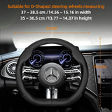 Leather Steering Wheel Cover for Mercedes C-Class E-Class