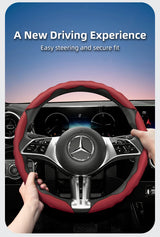 Wave-Shaped Sporty Steering Wheel Cover for Mercedes