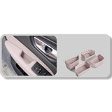 Door Armrest Storage Pad for Volvo XC60 Car Interior Accessory LINGLUYANG Bean ginseng brown