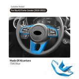 For Kia K3 Forte Cerato (2019-2021) Steering Wheel Cover + Gear Shift Boot Interior Tuning Accessory Set