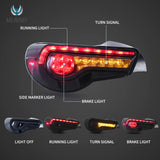 LED Tail Light Assembly for Toyota GT86 BRZ FR-S Tail Light Vland