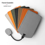 Goatskin Car Card Key Protective Cover NFC Induction Card Key Case All Car Card Key Universal Protective Cover Keychain Car A