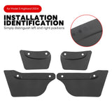 Wheel Mud Flaps Splash Guards MudFlaps Front Rear Fender New Upgrade TPE Mudguards Protector Mud Guards TEKSY