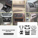 Carbon Fiber Interior Trim Kit for Chrysler 300 Car Interior Accessory HEBE