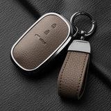 Aluminum Alloy Goatskin Car Key Case Cover for Honda Civic 11th 2022