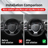 Breathable Carbon Fiber Leather Wheel for Suzuki Car Interior Accessory Hocasen