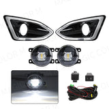 LED Fog Lights with DRL for Ford Edge 2015-2018 Car Interior Accessory MAGIC COLORM LED White B