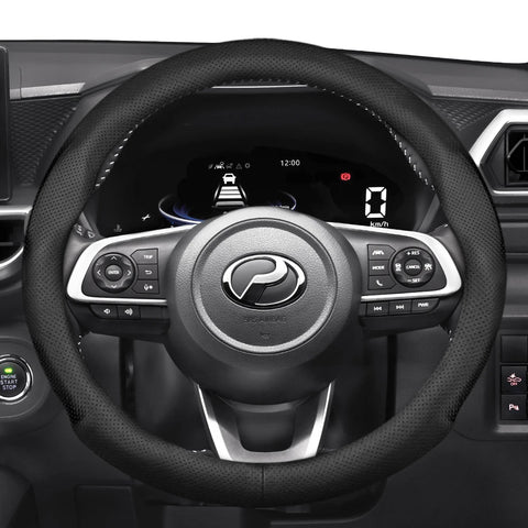 Ultra-Thin Breathable Cover for Perodua Myvi Axia Car Interior Accessory Hocasen Punch Style Black