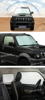 Aluminum Window Sunshade Kit for Suzuki Jimny 07-17