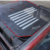 PVC Top Sunshade Cover for Jeep Wrangler JK 07-17