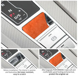 For Audi A6 A7 A7L(2019-2023) Sport Made of Alcantara Center Console Handbrake Button Knob Trim Sticker Interior Accessories