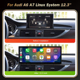 12.3 Inch Wireless CarPlay Display for Audi A6 A7 2011–2018 Android Head Unit wincago