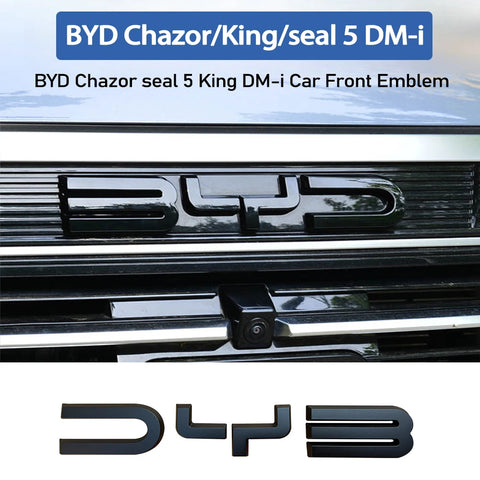 BYD Chazor Seal 5 DM-i Car Front Emblem Blackening Badge Decal Car Modification Sticker OEM