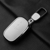 Metal and Leather Car Key Case Cover For Honda Civic 11th 2022 for Honda 2022 2023 2024 Civic for Accord CR-V HR-V Pilot