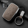 Aluminum Alloy Goatskin Car Key Case Cover for Jaguar JLR