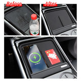 Smabee Anti Dirt Pad for Xpeng G9 Mobile Wireless Charging Anti-Slip Mats Interior Accessories Black Car Interior Accessory |