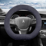 Peugeot Long Plush Warm Non-Slip Steering Wheel Cover