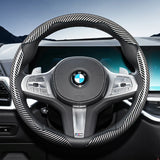 Carbon Fiber Texture Steering Wheel Cover for BMW