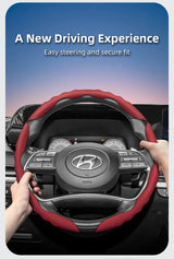Steering Wheel Cover Wavy Sports Design for Hyundai I30