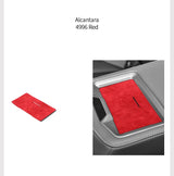 For BMW X3 G45 (2025-) Car Rear Seats Armrest Box Charging Panel Mat Trim Stickers Made of Alcantara Tuning Interior Accessories