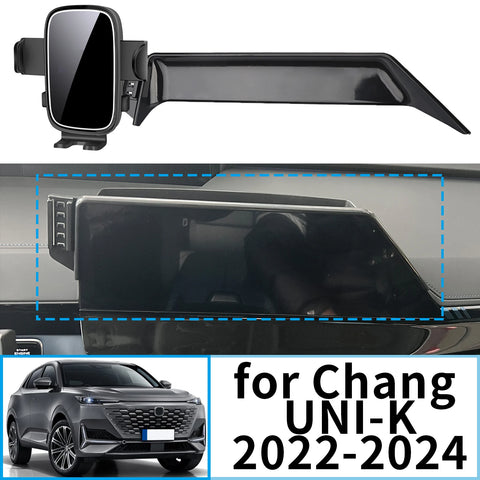 Wireless Fast Charging Phone Mount for Changan UNI-K 2022–2024 Car Phone Holder CATUSIKI