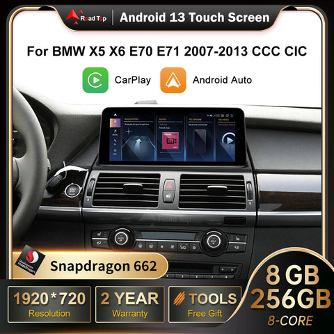 Android 13 Multimedia Touch Screen for BMW X5 X6 2007–2013 Android Head Unit wincago